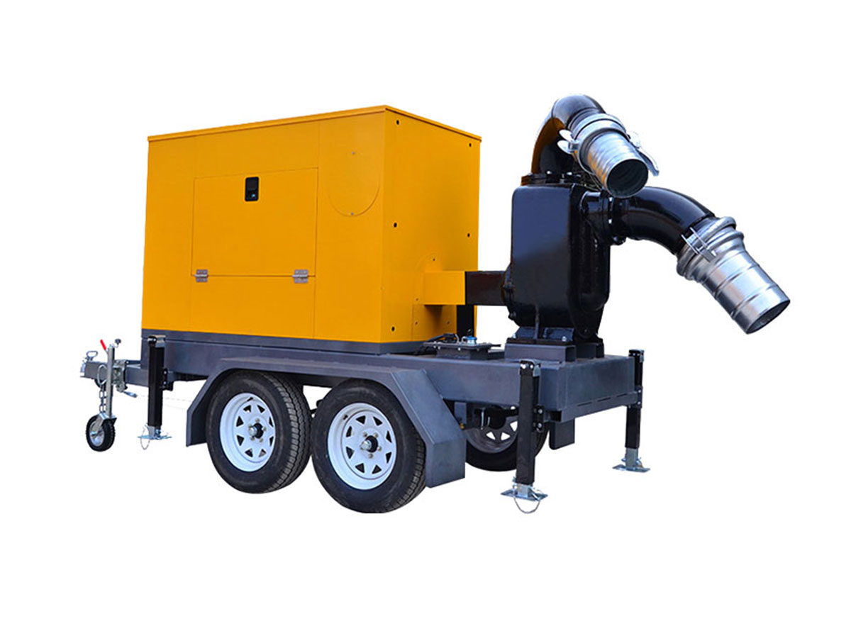 Mobile self-priming sewage pump truck